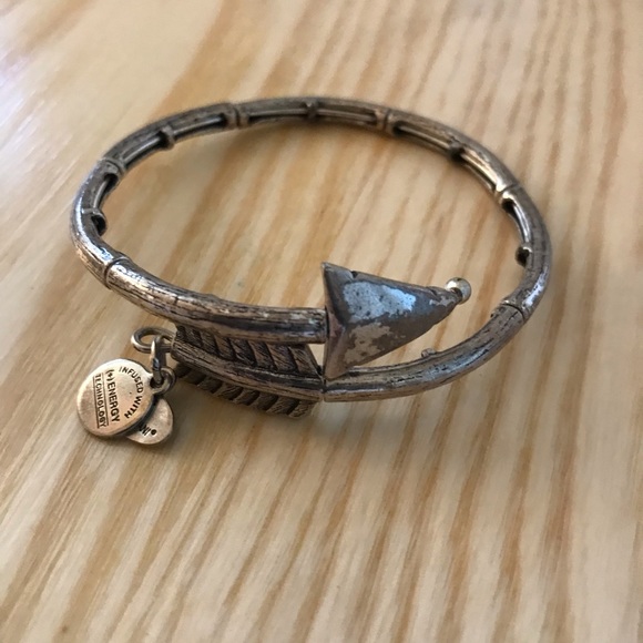 Alex and Ani Arrow Bangle Bracelet - Silver - Picture 2 of 3